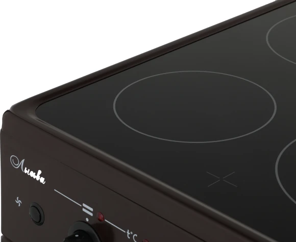 Плита Электрическая Лысьва EF4004MK00 коричневый стеклокерамика (без крышки)