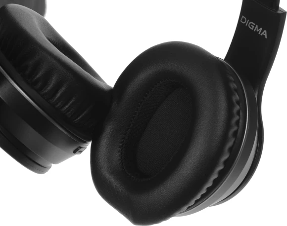 Гарнитура накладные Digma BT-19 ANC черный беспроводные bluetooth оголовье (BT19)
