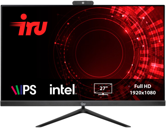 Моноблок IRU Office 27IH5 27" Full HD i5 11400 (2.6) 8Gb SSD240Gb UHDG 730 FreeDOS GbitEth WiFi BT 120W Cam черный 1920x1080 Моноблок IRU Office 27IH5 27" Full HD i5 11400 (2.6) 8Gb SSD240Gb UHDG 730 FreeDOS GbitEth WiFi BT 120W Cam черный 1920x1080