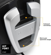 Отпариватель напольный Kitfort КТ-940 2400Вт белый/серый