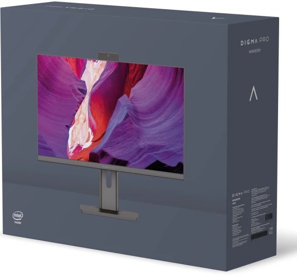 Моноблок Digma Pro Unity 23.8" Full HD i3 12100 (3.3) 16Gb SSD512Gb UHDG 730 CR Windows 11 Pro GbitEth WiFi BT 90W клавиатура мышь Cam серый/черный 1920x1080