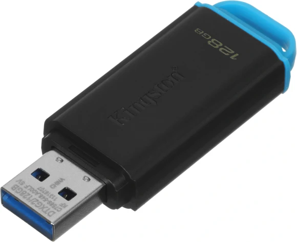 Флеш Диск Kingston 128GB DataTraveler Exodia DTXG2/128GB USB3.0 черный/голубой Флеш Диск Kingston 128GB DataTraveler Exodia DTXG2/128GB USB3.0 черный/голубой