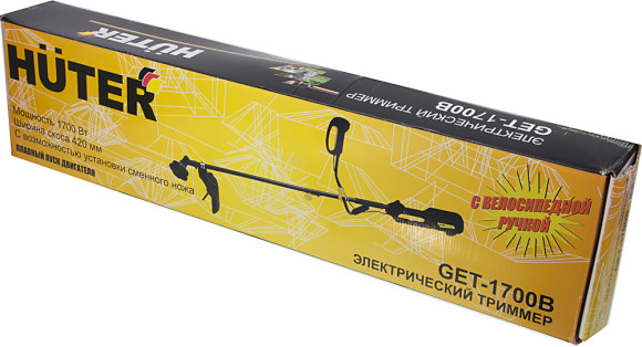 Триммер электрический Huter GET-1700B 1700Вт разбор.штан. реж.эл.:леска/нож Триммер электрический Huter GET-1700B 1700Вт разбор.штан. реж.эл.:леска/нож