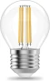 Лампа филам. Gauss Filament 10Вт цок.:E27 шар 220B св.свеч.бел.теп. (упак.:1шт) (52210)