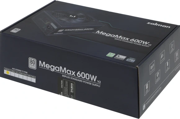 Блок питания Zalman ATX 600W ZM600-TXII V2 80+ white (20+4pin) APFC 120mm fan 6xSATA RTL