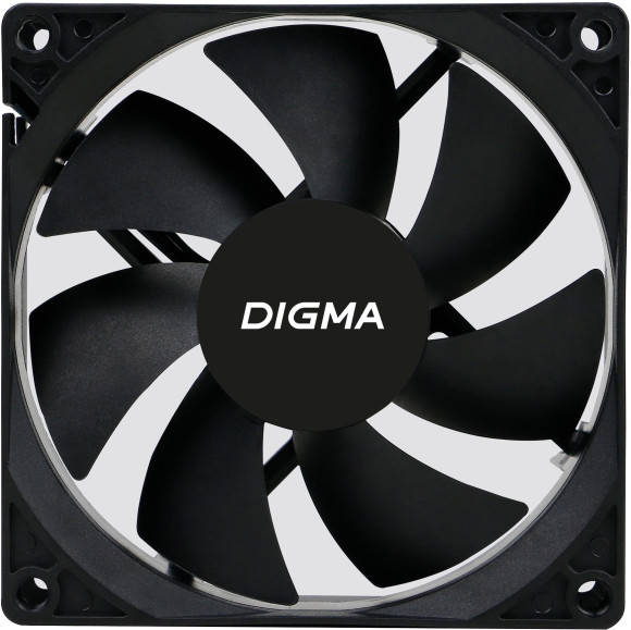 Вентилятор для корпуса Digma DFAN-90 90х90x25 черный 3-pin 4-pin (Molex) 23дБ Ret Вентилятор для корпуса Digma DFAN-90 90х90x25 черный 3-pin 4-pin (Molex) 23дБ Ret