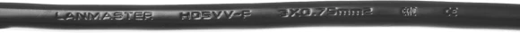 Шнур питания Lanmaster LAN-PP13L/14-0.5-BK C13-С14 проводник.:3x0.75мм2 0.5м 220В черный