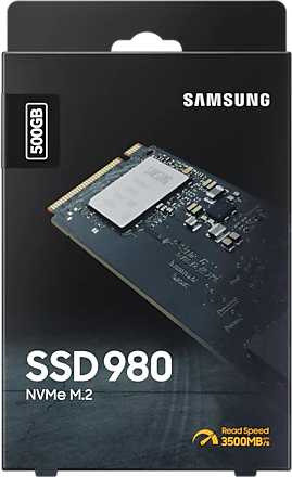 Накопитель SSD Samsung PCIe 3.0 x4 500GB MZ-V8V500BW 980 M.2 2280