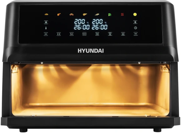 Аэрогриль Hyundai HYF-9089 2400Вт черный Аэрогриль Hyundai HYF-9089 2400Вт черный