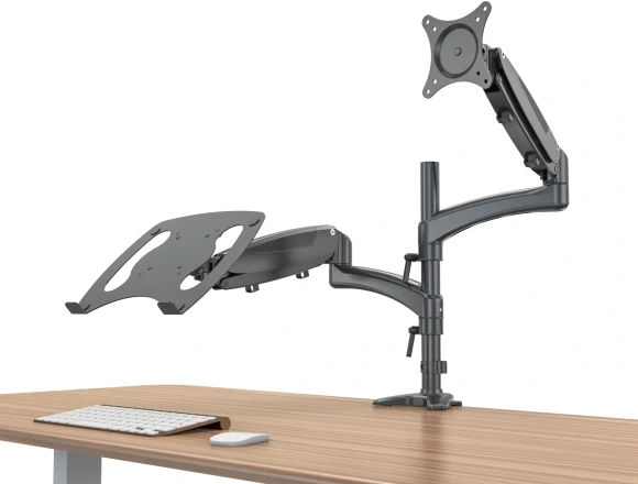 Кронштейн для монитора/ноутбука Cactus CS-VM-LH08-BK черный 13"-32" макс.16кг настольный поворот и наклон