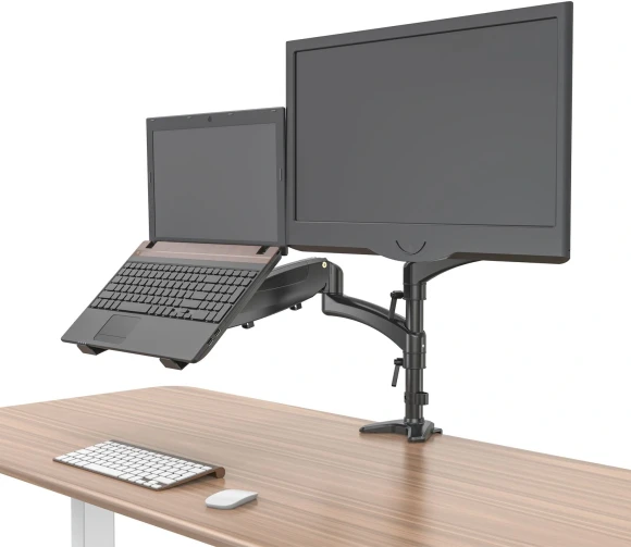 Кронштейн для монитора/ноутбука Cactus CS-VM-LH08-BK черный 13"-32" макс.16кг настольный поворот и наклон