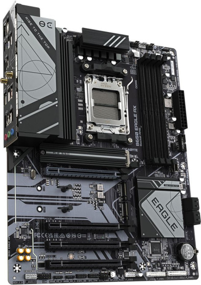 Материнская плата Gigabyte B650 EAGLE AX Socket AM5 AMD B650 4xDDR5 ATX AC`97 8ch(7.1) GbLAN RAID+HDMI+DP Материнская плата Gigabyte B650 EAGLE AX Socket AM5 AMD B650 4xDDR5 ATX AC`97 8ch(7.1) GbLAN RAID+HDMI+DP