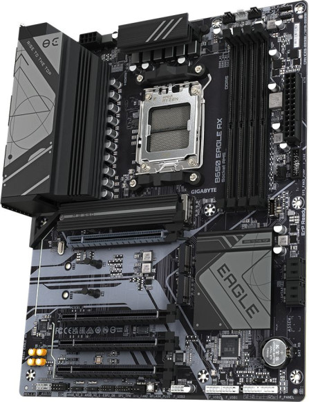 Материнская плата Gigabyte B650 EAGLE AX Socket AM5 AMD B650 4xDDR5 ATX AC`97 8ch(7.1) GbLAN RAID+HDMI+DP Материнская плата Gigabyte B650 EAGLE AX Socket AM5 AMD B650 4xDDR5 ATX AC`97 8ch(7.1) GbLAN RAID+HDMI+DP
