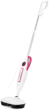 Швабра паровая Kitfort КТ-1096 1300Вт белый/малиновый Швабра паровая Kitfort КТ-1096 1300Вт белый/малиновый