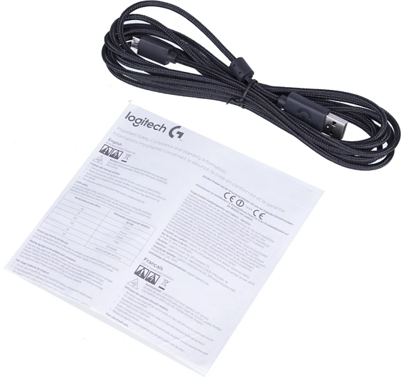 Наушники с микрофоном Logitech G635 Lightsync черный 2.8м накладные оголовье (981-000750)