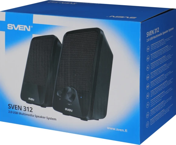 Колонки Sven 312 2.0 черный 4Вт Колонки Sven 312 2.0 черный 4Вт