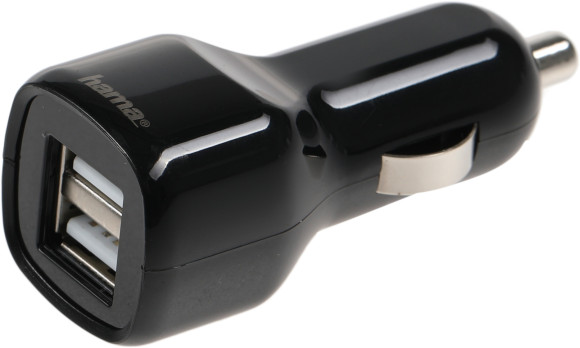Автомобильное зар./устр. Hama H-1401660 12W 1.2A+1.2A 2xUSB универсальное черный (00173624)