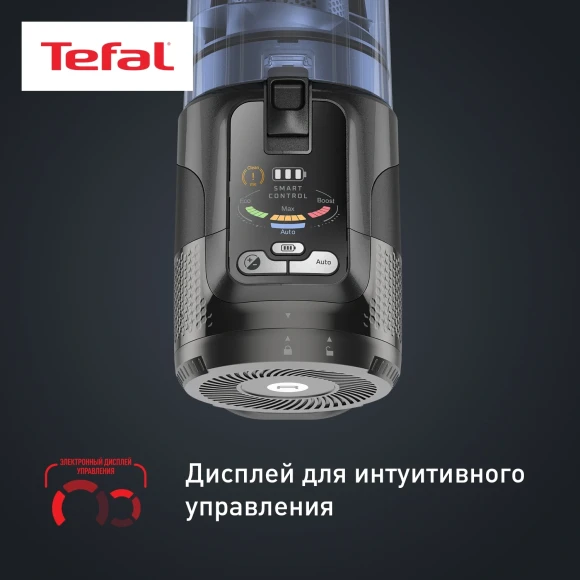 Пылесос Tefal X-Force Flex TY9LC1WO 380Вт серый/синий