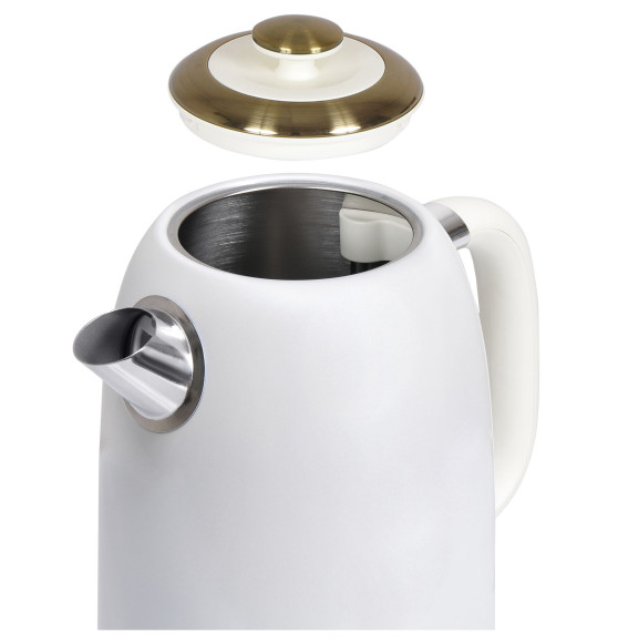 Чайник электрический Hyundai HYK-S4500 1.7л. 2200Вт жемчужный/золотистый корпус: металл/пластик Чайник электрический Hyundai HYK-S4500 1.7л. 2200Вт жемчужный/золотистый корпус: металл/пластик