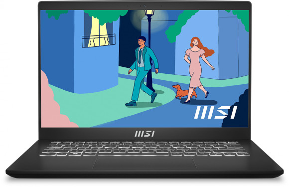 Ноутбук MSI Modern 14 C5M-012RU Ryzen 5 5625U 16Gb SSD512Gb AMD Radeon Graphics 14" IPS FHD (1920x1080) Windows 11 Home black WiFi BT Cam (9S7-14JK12-012)
