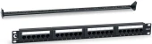 Патч-панель Cabeus PLCOL-24-Cat.5e-Dual 19" 1U 24xRJ45 кат.5E UTP