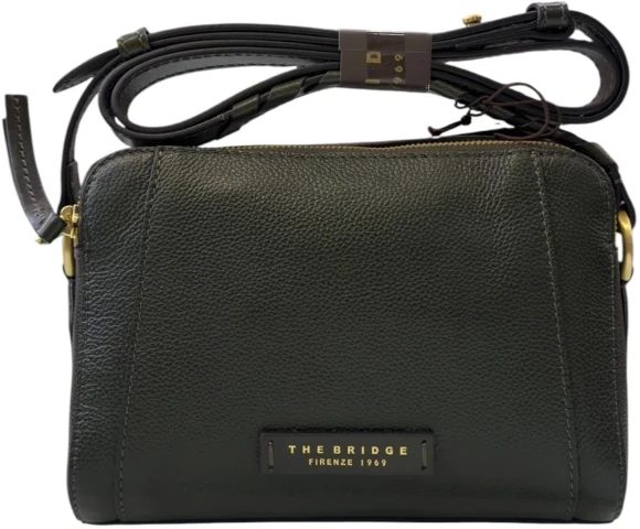 Сумка кросс-боди женская The Bridge Ines 045505EN/I2 темно-зеленая натур.кожа