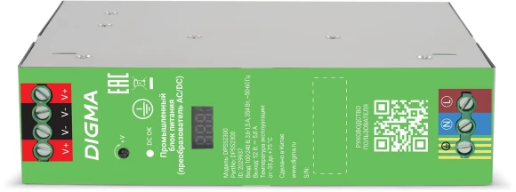 Блок питания AC/DC Digma DPS52300 52В 300Вт Блок питания AC/DC Digma DPS52300 52В 300Вт