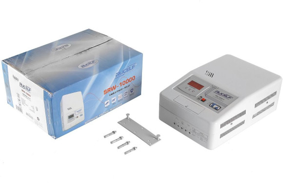 Стабилизатор напряжения Rucelf SRW-10000-D 10кВА однофазный белый Стабилизатор напряжения Rucelf SRW-10000-D 10кВА однофазный белый