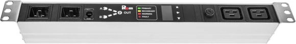 АВР Rem R-16-4C13-T-440-2XC20 1U 19" ввод:2xС20 выход:4xС1316A черный