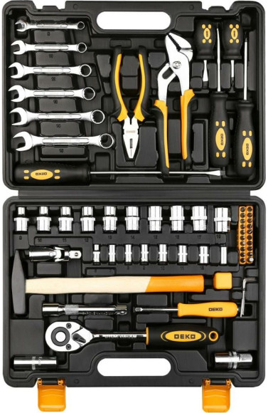 Набор инструментов Deko DKMT63 63 предмета (жесткий кейс) Набор инструментов Deko DKMT63 63 предмета (жесткий кейс)
