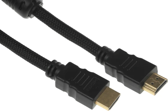 Кабель аудио-видео Buro HDMI (m)/HDMI (m) 2м. феррит.кольца позолоч.конт. черный (HDMI-V1.4-2MC)