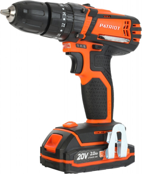 Дрель-шуруповерт Patriot BR 201UES-h аккум. патрон:быстрозажимной (кейс в комплекте) (180201205)