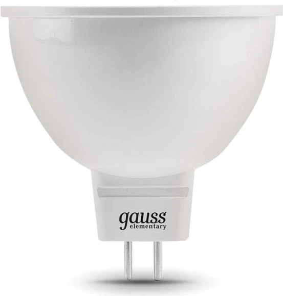 Лампа светодиодная Gauss Elementary MR16 9Вт цок.:GU5.3 софит 220B св.свеч.бел.теп. MR16 (упак.:1шт) (13529) Лампа светодиодная Gauss Elementary MR16 9Вт цок.:GU5.3 софит 220B св.свеч.бел.теп. MR16 (упак.:1шт) (13529)