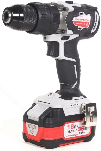 Дрель-шуруповерт Интерскол ДАУ-13/36В 70 аккум. патрон:быстрозажимной (кейс в комплекте) (813.2.2.70) Дрель-шуруповерт Интерскол ДАУ-13/36В 70 аккум. патрон:быстрозажимной (кейс в комплекте) (813.2.2.70)