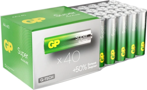Батарея GP Super Alkaline 15AA21-2CRSWC40 AA (40шт) коробка Батарея GP Super Alkaline 15AA21-2CRSWC40 AA (40шт) коробка