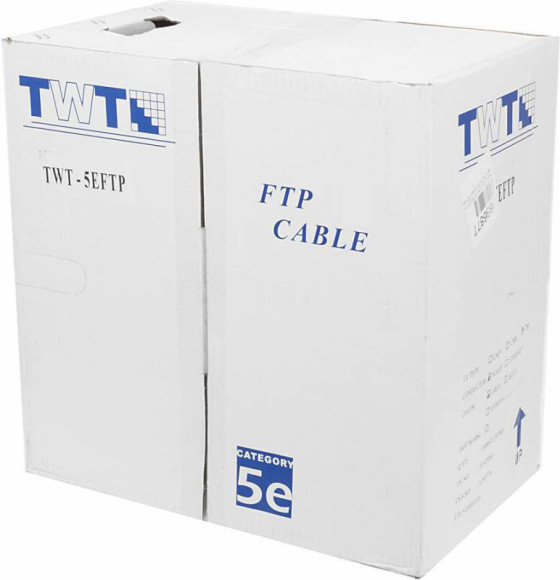 Кабель информационный Lanmaster TWT-5EFTP кат.5E FTP 4 пары 24AWG PVC внутренний 305м серый