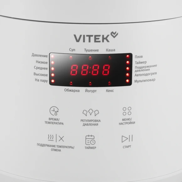 Мультиварка-скороварка Vitek VT-MC0301 3л 500Вт белый Мультиварка-скороварка Vitek VT-MC0301 3л 500Вт белый