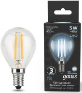 Лампа филам. Gauss Filament A60 6Вт цок.:E27 груша 220B св.свеч.бел.нейт. (упак.:1шт) (102802206) Лампа филам. Gauss Filament A60 6Вт цок.:E27 груша 220B св.свеч.бел.нейт. (упак.:1шт) (102802206)
