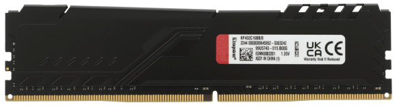 Память DDR4 8Gb 3200MHz Kingston KF432C16BB/8 Fury Beast Black RTL Gaming PC4-25600 CL16 DIMM 288-pin 1.35В single rank с радиатором Ret Память DDR4 8Gb 3200MHz Kingston KF432C16BB/8 Fury Beast Black RTL Gaming PC4-25600 CL16 DIMM 288-pin 1.35В single rank с радиатором Ret