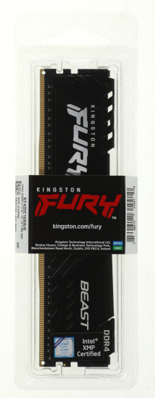 Память DDR4 8Gb 3200MHz Kingston KF432C16BB/8 Fury Beast Black RTL Gaming PC4-25600 CL16 DIMM 288-pin 1.35В single rank с радиатором Ret Память DDR4 8Gb 3200MHz Kingston KF432C16BB/8 Fury Beast Black RTL Gaming PC4-25600 CL16 DIMM 288-pin 1.35В single rank с радиатором Ret