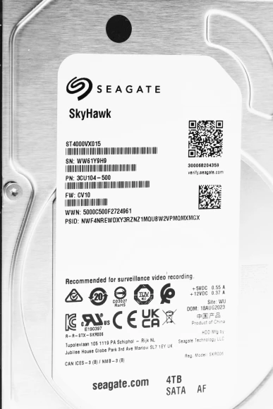 Жесткий диск Seagate SATA-III 4TB ST4000VX015 Surveillance Skyhawk 4KN (5400rpm) 256Mb 3.5"