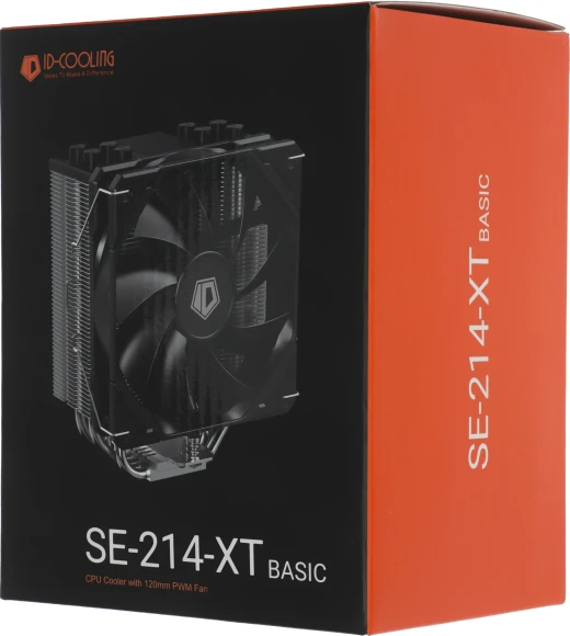 Устройство охлаждения(кулер) ID-Cooling SE-214-XT Basic Soc-AM5/AM4/1200/1700/1851 черный 4-pin 16-27dB Al+Cu 180W 500gr Ret