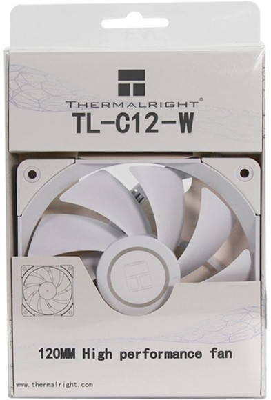 Вентилятор для корпуса Thermalright TL-C12-W 120х120x25 белый 4-pin 25.6дБ Ret Вентилятор для корпуса Thermalright TL-C12-W 120х120x25 белый 4-pin 25.6дБ Ret