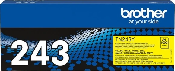Картридж лазерный Brother TN243Y желтый бар.в компл. (1000стр.) для Brother DCP-9010 HL-3040/3050/3070 MFC-9010/9120/9320 Картридж лазерный Brother TN243Y желтый бар.в компл. (1000стр.) для Brother DCP-9010 HL-3040/3050/3070 MFC-9010/9120/9320