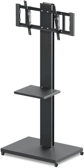 Подставка для телевизора Holder PR-107 черный 32"-70" макс.60кг напольный поворот и наклон