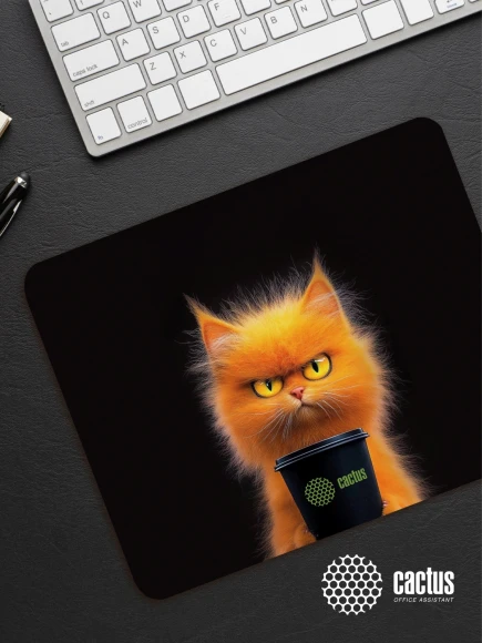 Коврик для мыши Cactus Red Cat 220x180x2мм (CS-MP-P11XS) Коврик для мыши Cactus Red Cat 220x180x2мм (CS-MP-P11XS)