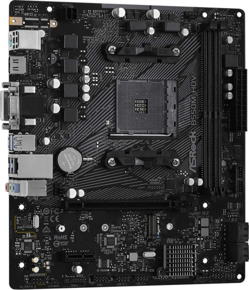 Материнская плата Asrock B550M-HDV Soc-AM4 AMD B550 2xDDR4 mATX AC`97 8ch(7.1) GbLAN RAID+VGA+DVI+HDMI Материнская плата Asrock B550M-HDV Soc-AM4 AMD B550 2xDDR4 mATX AC`97 8ch(7.1) GbLAN RAID+VGA+DVI+HDMI