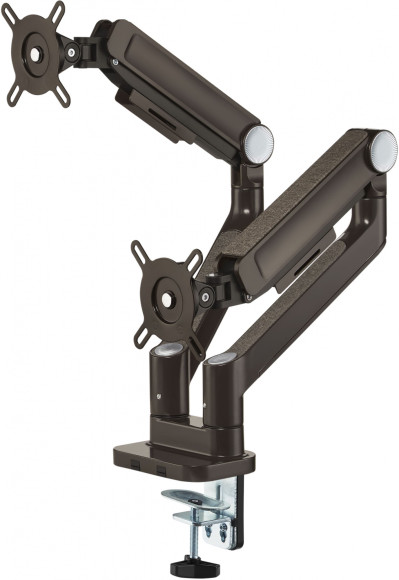 Кронштейн для мониторов Ultramounts UM733BR черный/коричневый 17"-32" макс.8кг крепление к столешнице поворот и наклон Кронштейн для мониторов Ultramounts UM733BR черный/коричневый 17"-32" макс.8кг крепление к столешнице поворот и наклон