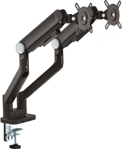 Кронштейн для мониторов Ultramounts UM733BR черный/коричневый 17"-32" макс.8кг крепление к столешнице поворот и наклон Кронштейн для мониторов Ultramounts UM733BR черный/коричневый 17"-32" макс.8кг крепление к столешнице поворот и наклон