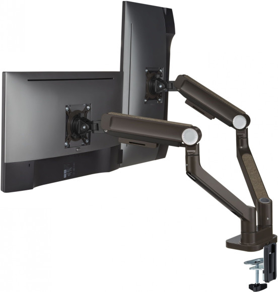 Кронштейн для мониторов Ultramounts UM733BR черный/коричневый 17"-32" макс.8кг крепление к столешнице поворот и наклон Кронштейн для мониторов Ultramounts UM733BR черный/коричневый 17"-32" макс.8кг крепление к столешнице поворот и наклон